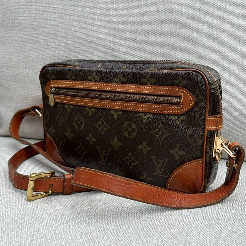 Authentic Vintage Louis Vuitton Marly Dragoone-GM-Converted Crossbody - Picture 4 of 17
